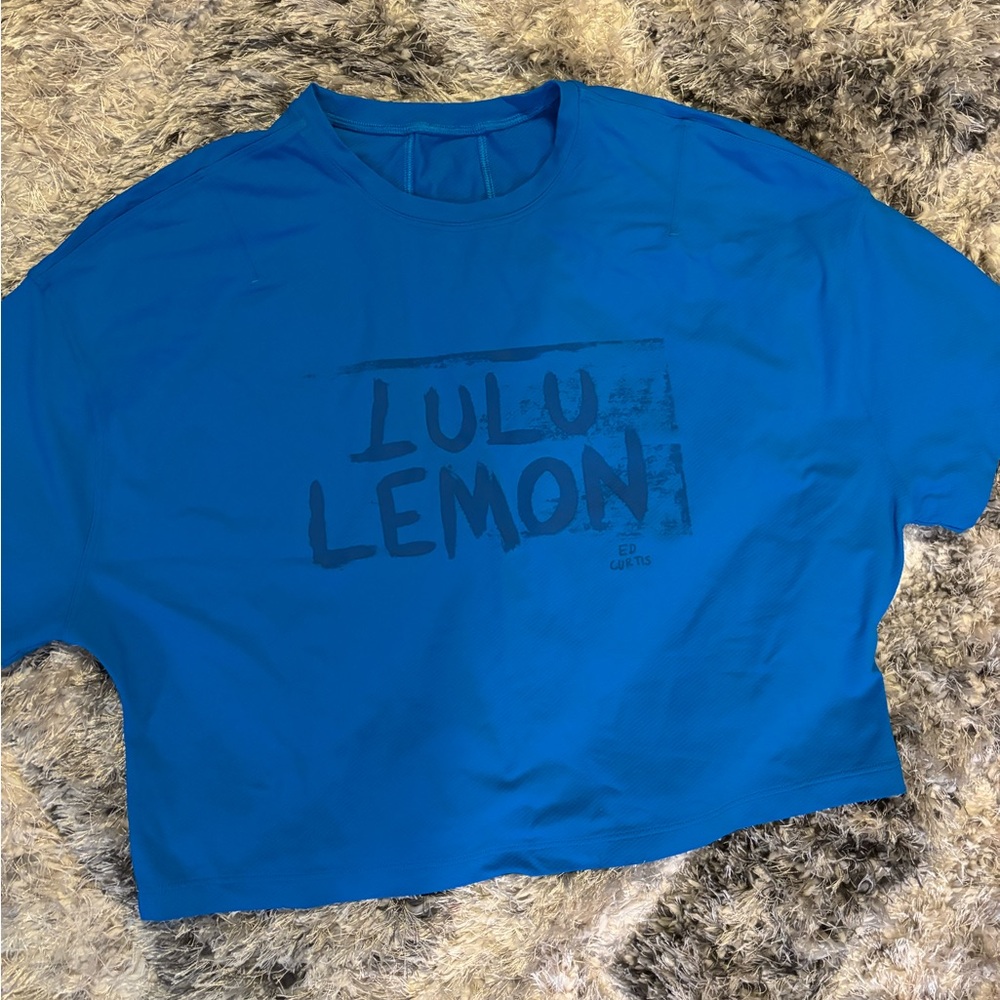 Lululemon Training Crop Tee Ed Curtis collab